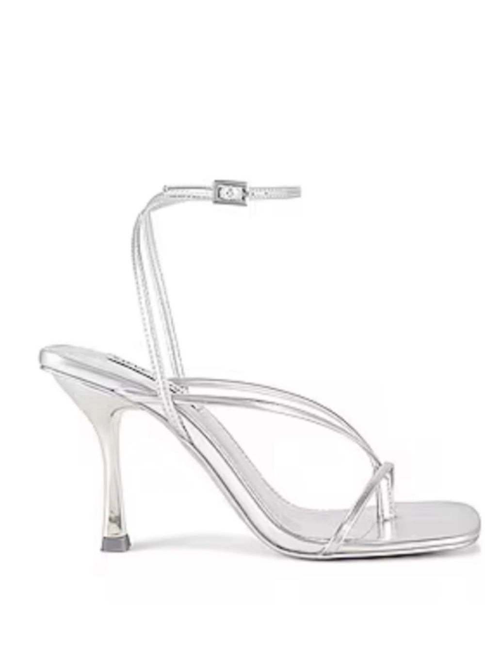 Steve Madden Annie Sandal Strappy Silver Heels